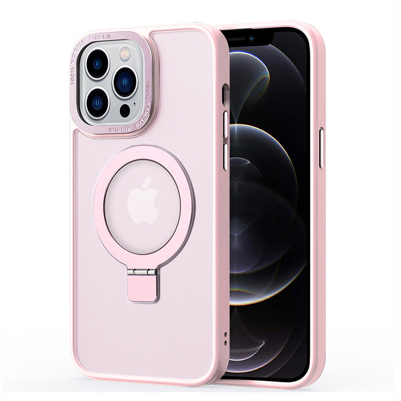 Til iPhone 12/12 Pro Matte telefoncover kompatibel med MagSafe TPU PC Kickstand magnetisk cover Til iPhone 12/12 Pro Matte telefoncover kompatibel med MagSafe TPU PC Kickstand magnetisk cover